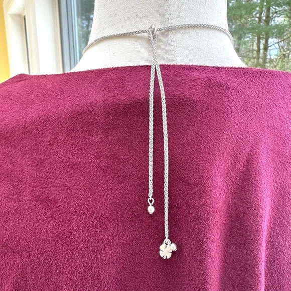 Altar’d State XS NWOT Bell Sleeve Swing Dress Embroidered Floral V-Neck Burgundy - Picture 7 of 11